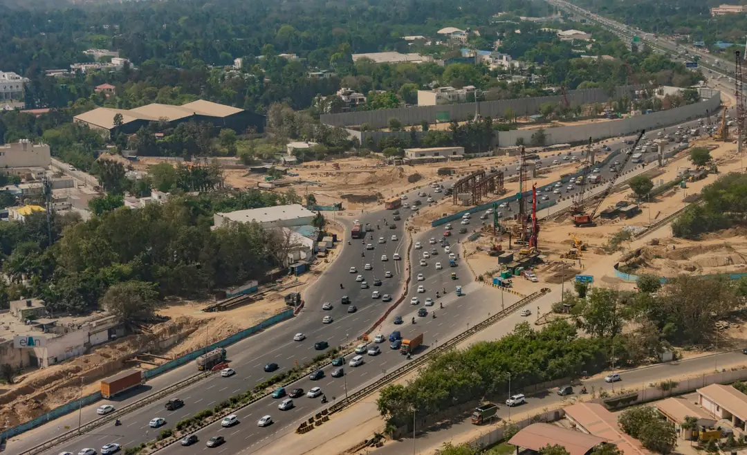 Aerial view of an expressway in New Delhi (representative image)